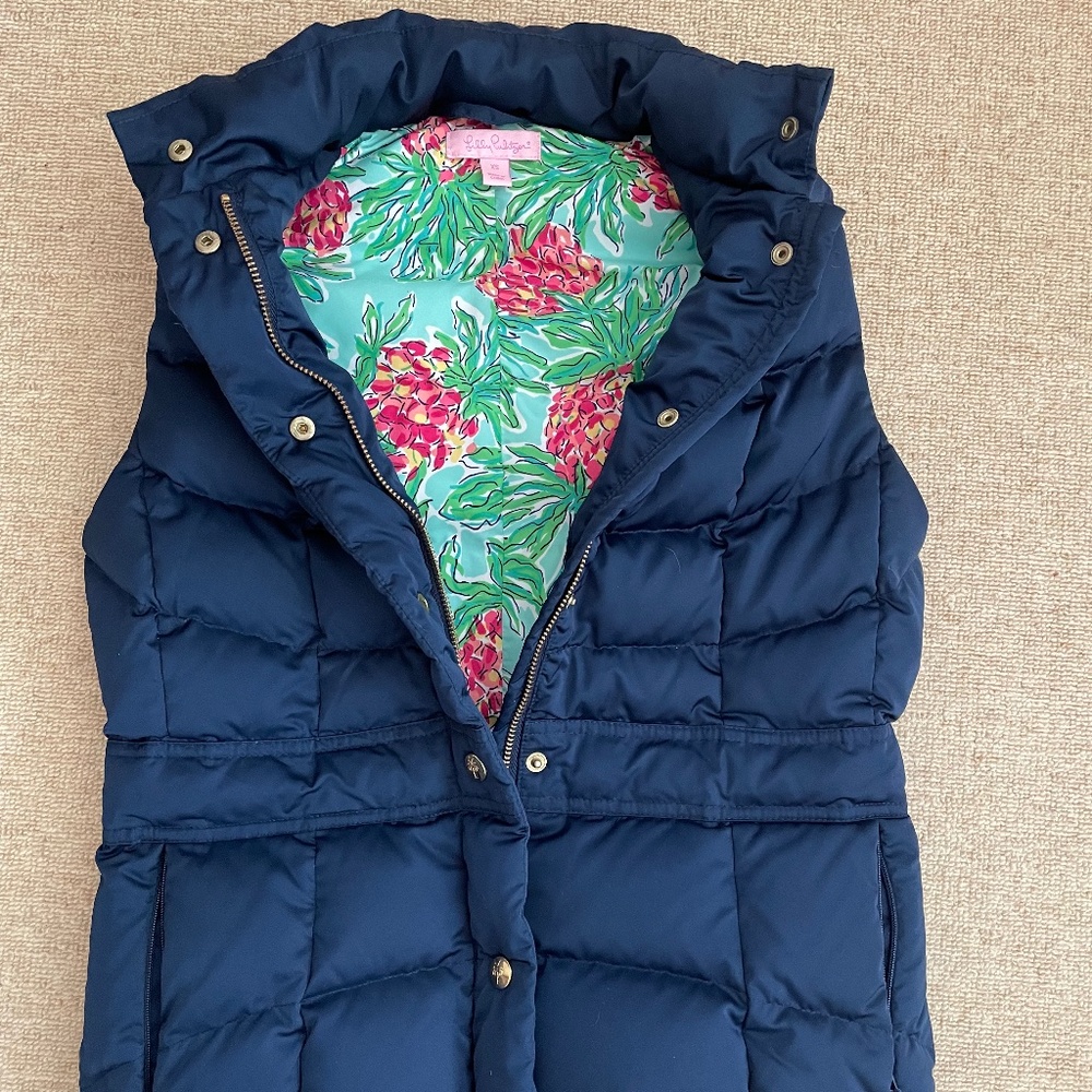 LIKE NEW - Lilly Pulitzer "Spike The Punch" Down Vest